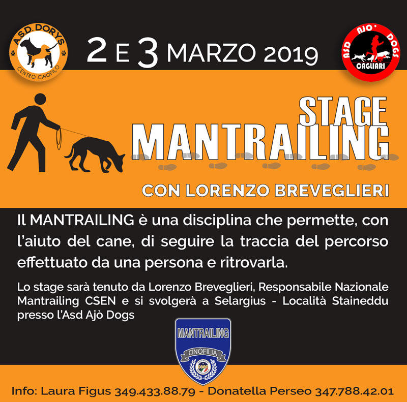 2-3 marzo 2019 stage mantrailing