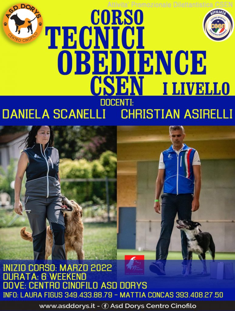 corso tecnici obedience